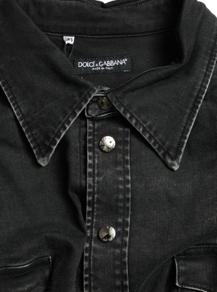 Dolce & Gabbana Long Sleeve Denim Casual Shirt - Ellie Belle