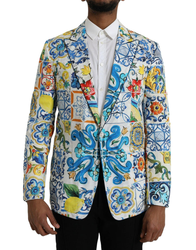 Dolce & Gabbana Majolica Print Blazer - Ellie Belle