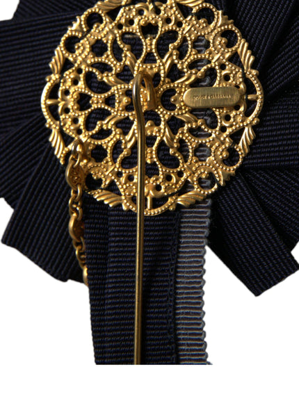 Dolce & Gabbana Men's Gold Tone Brooch Lapel Pin - Ellie Belle