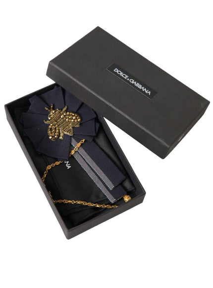 Dolce & Gabbana Men's Gold Tone Brooch Lapel Pin - Ellie Belle