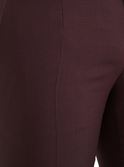 Dolce & Gabbana Men's Pants In Burgundy Wool - Ellie Belle