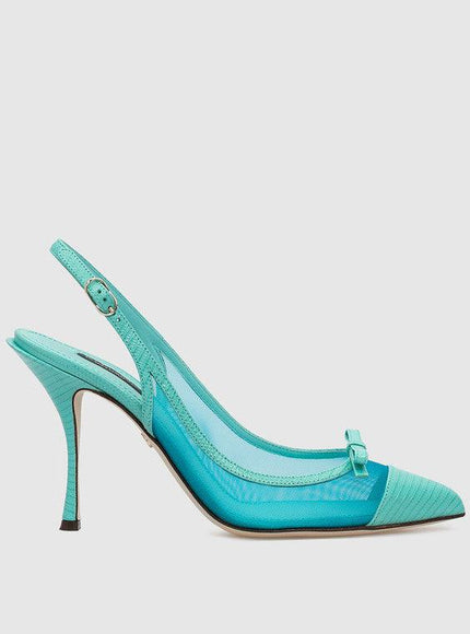 Dolce & Gabbana Mesh Slingback Pumps - Ellie Belle