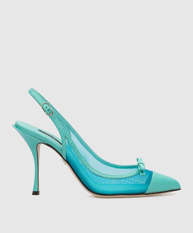 Dolce & Gabbana Mesh Slingback Pumps - Ellie Belle