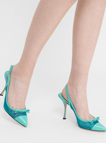 Dolce & Gabbana Mesh Slingback Pumps - Ellie Belle