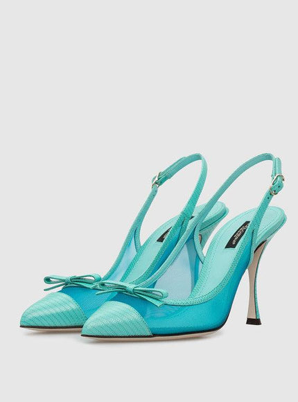 Dolce & Gabbana Mesh Slingback Pumps - Ellie Belle