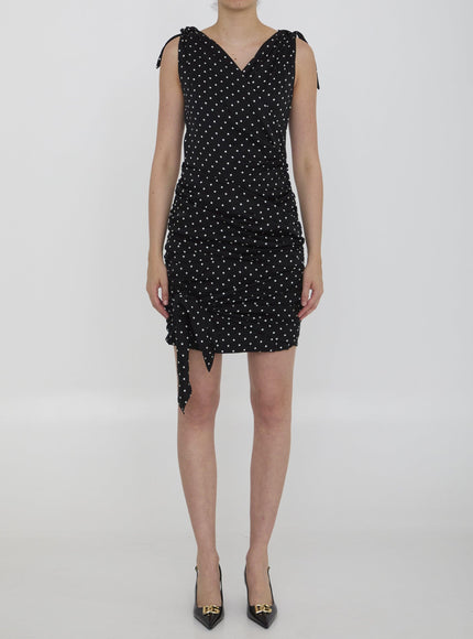 Dolce & Gabbana Mini Dress With Polka-dot Print - Ellie Belle