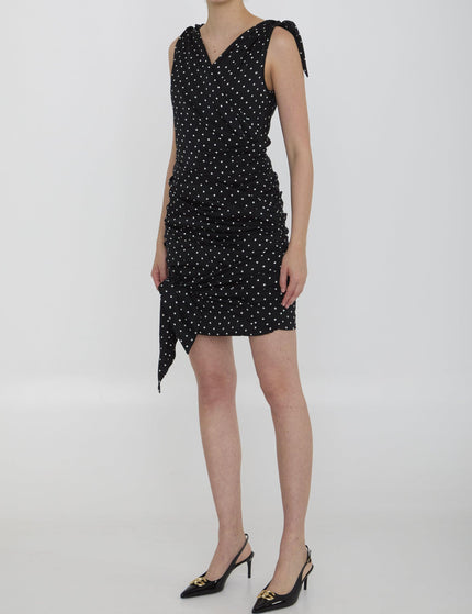 Dolce & Gabbana Mini Dress With Polka-dot Print - Ellie Belle
