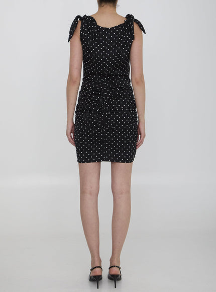 Dolce & Gabbana Mini Dress With Polka-dot Print - Ellie Belle