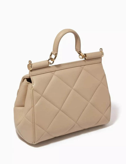 Dolce & Gabbana Miss Sicily Medium Quilted Leather Satchel Bag - Ellie Belle