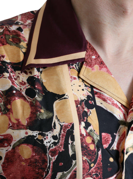 Dolce & Gabbana Multicolor Button Down Silk Shirt - Ellie Belle