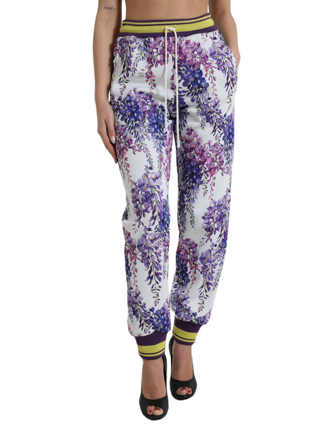 Dolce & Gabbana Multicolor Floral Print Jogger Pants - Ellie Belle