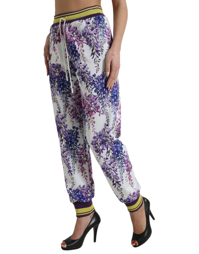 Dolce & Gabbana Multicolor Floral Print Jogger Pants - Ellie Belle