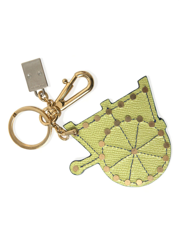 Dolce & Gabbana Multicolor Gold Tone Carretto Keychain Keyring - Ellie Belle