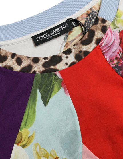 Dolce & Gabbana Multicolor Patchwork Cotton Silk Blouse Top - Ellie Belle