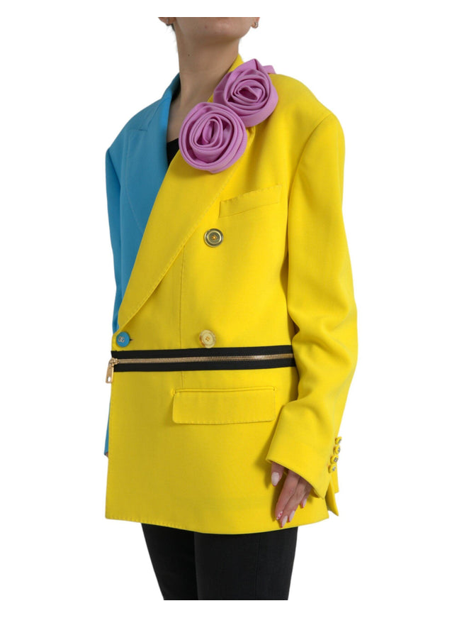 Dolce & Gabbana Multicolor Patchwork Trench Coat Jacket - Ellie Belle