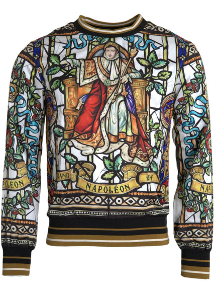 Dolce & Gabbana Napoleon Print Crew Neck Sweater - Ellie Belle