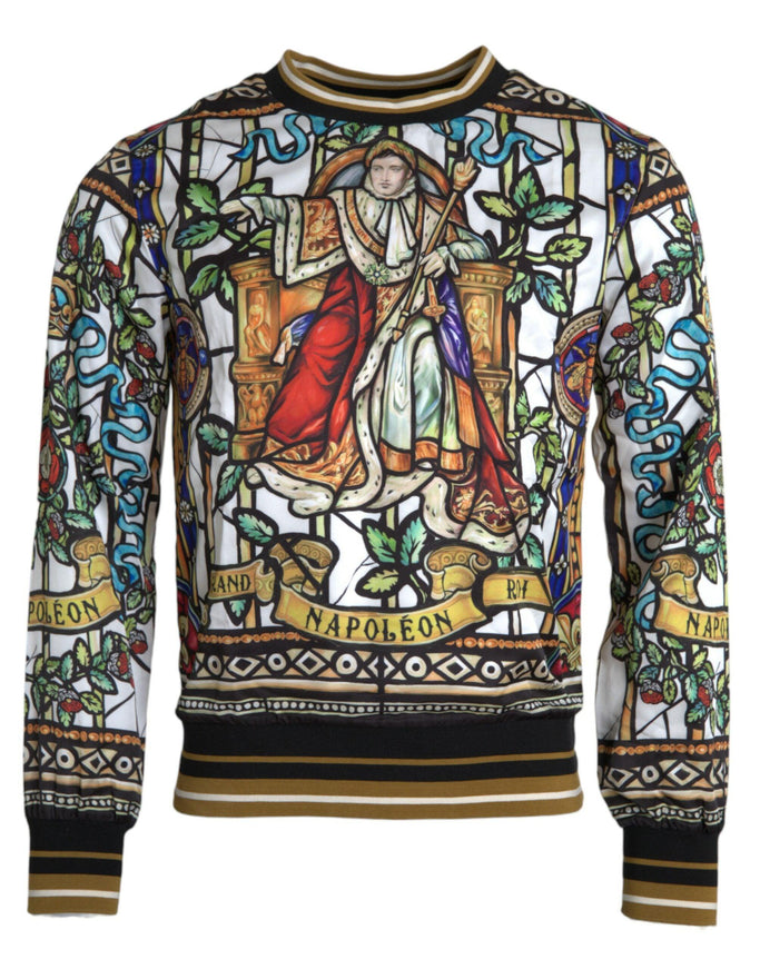 Dolce & Gabbana Napoleon Print Crew Neck Sweater - Ellie Belle