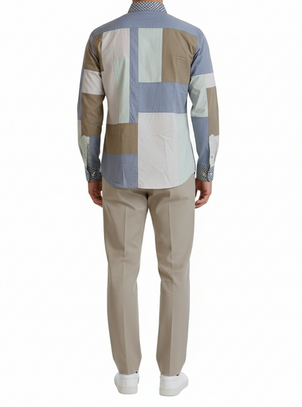 Dolce & Gabbana Patchwork Slim Fit Shirt