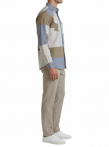 Dolce & Gabbana Patchwork Slim Fit Shirt