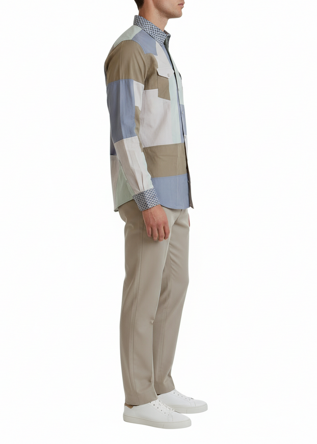 Dolce & Gabbana Patchwork Slim Fit Shirt