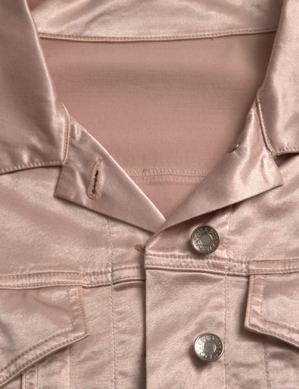 Dolce & Gabbana Pink Cropped Denim Jacket - Ellie Belle