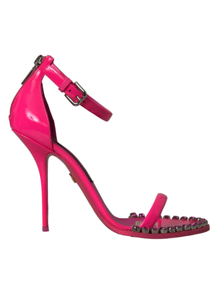 Dolce & Gabbana Pink Crystal Detailed Sandals - Ellie Belle