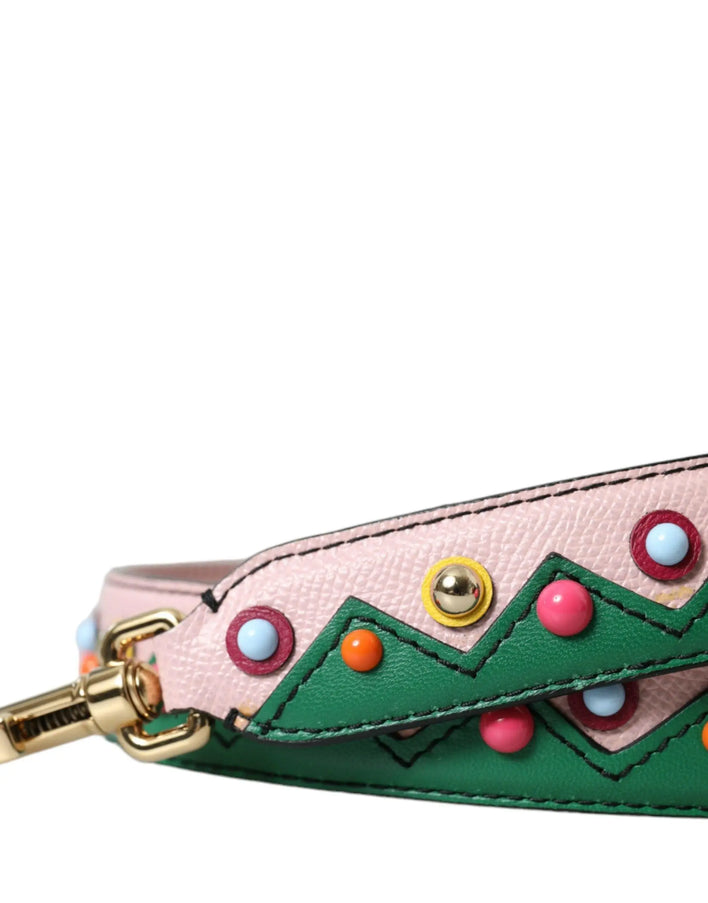 Dolce & Gabbana Pink Leather Shoulder Strap