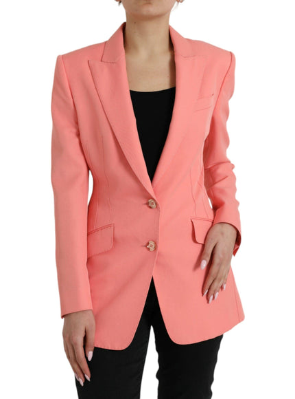 Dolce & Gabbana Pink Peak Lapel Blazer - Ellie Belle