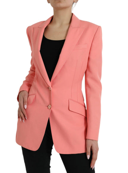 Dolce & Gabbana Pink Peak Lapel Blazer - Ellie Belle