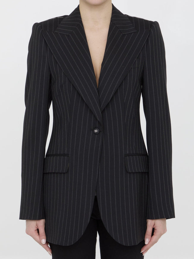 Dolce & Gabbana Pinstripe Jacket - Ellie Belle