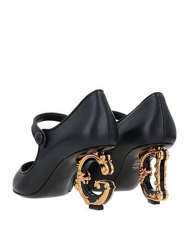 Dolce & Gabbana Pumps With Baroque D&G Heel - Ellie Belle