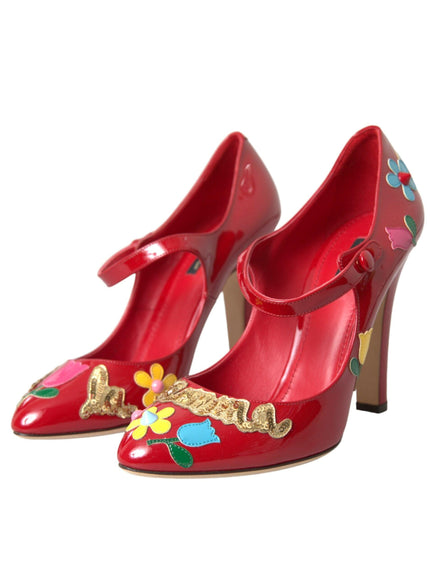 Dolce & Gabbana Red Patent Leather Pumps - Ellie Belle