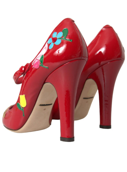 Dolce & Gabbana Red Patent Leather Pumps - Ellie Belle