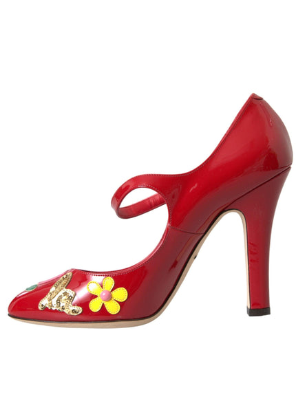 Dolce & Gabbana Red Patent Leather Pumps - Ellie Belle