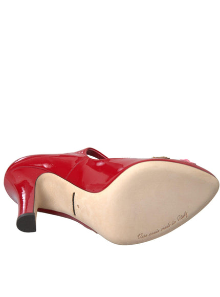 Dolce & Gabbana Red Patent Leather Pumps - Ellie Belle