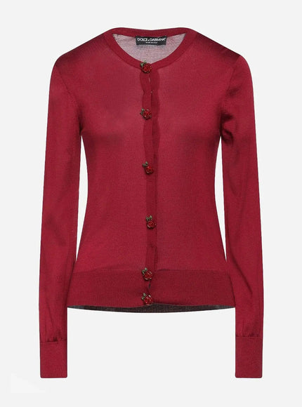 Dolce & Gabbana Rose Button Cardigan - Ellie Belle