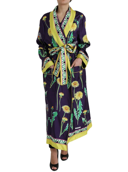 Dolce & Gabbana Silk Floral Print Robe - Ellie Belle