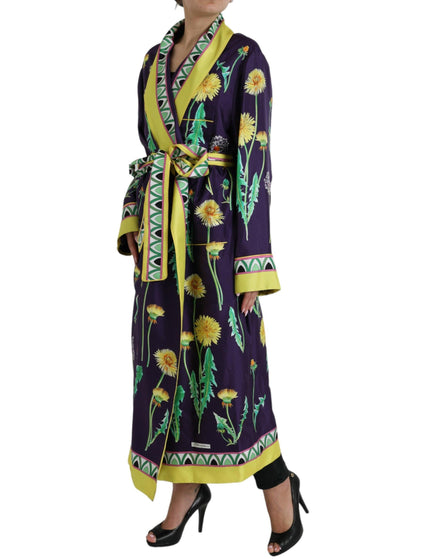 Dolce & Gabbana Silk Floral Print Robe - Ellie Belle