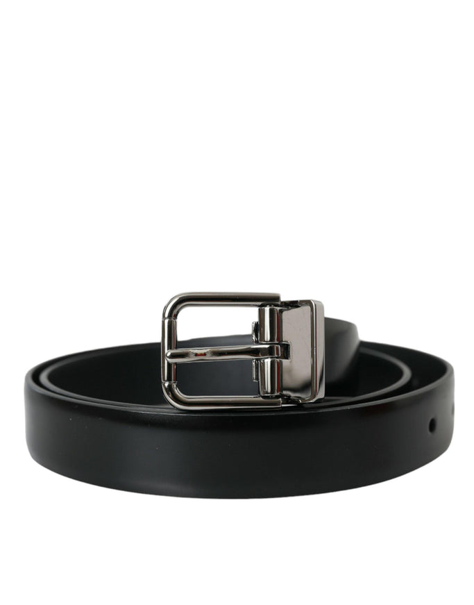 Dolce & Gabbana Silver Metal Buckle Belt Men - Ellie Belle