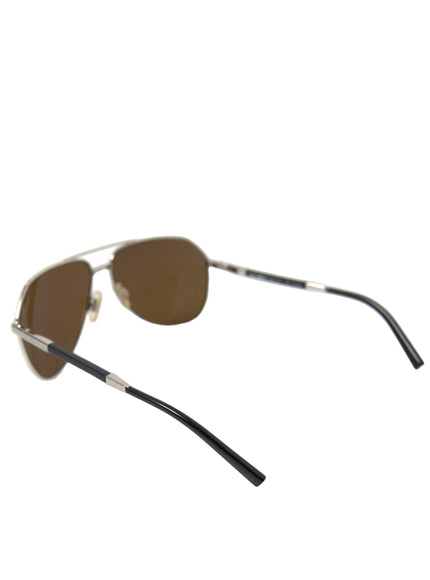 Dolce & Gabbana Silver Trim Full Rim Men's Sunglasses - Ellie Belle