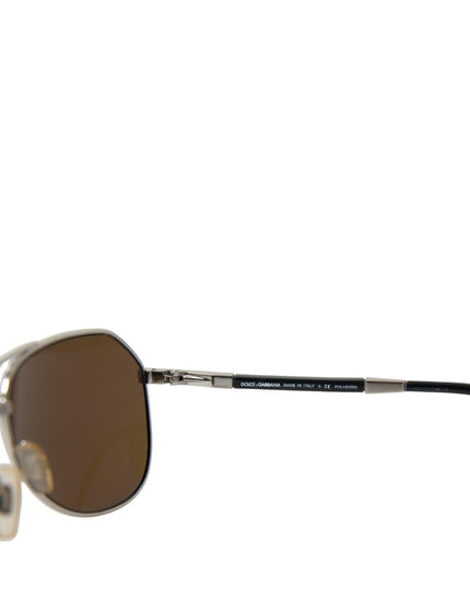 Dolce & Gabbana Silver Trim Full Rim Men's Sunglasses - Ellie Belle