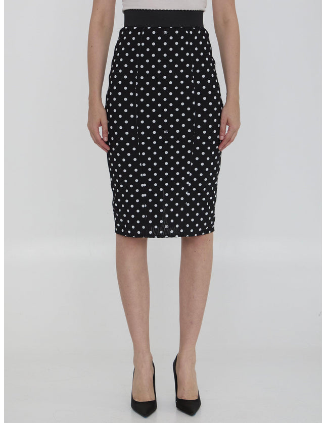 Dolce & Gabbana Skirt With Polka-dot Print - Ellie Belle