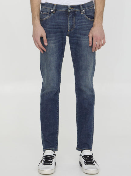 Dolce & Gabbana Slim Jeans In Blue - Ellie Belle