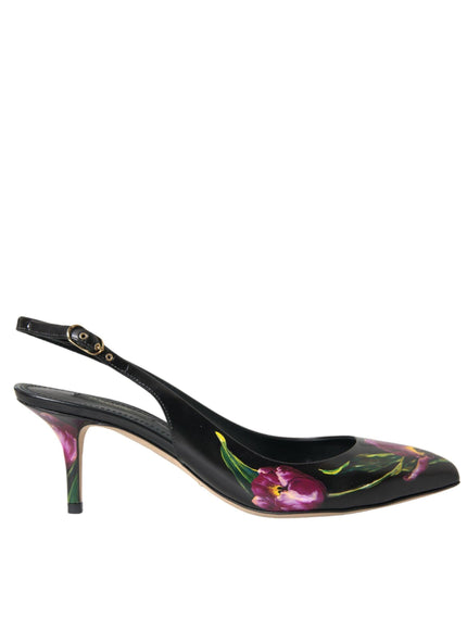 Dolce & Gabbana Slingback Floral Pumps - Ellie Belle