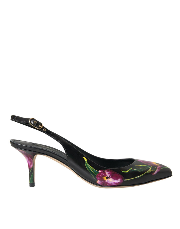 Dolce & Gabbana Slingback Floral Pumps - Ellie Belle