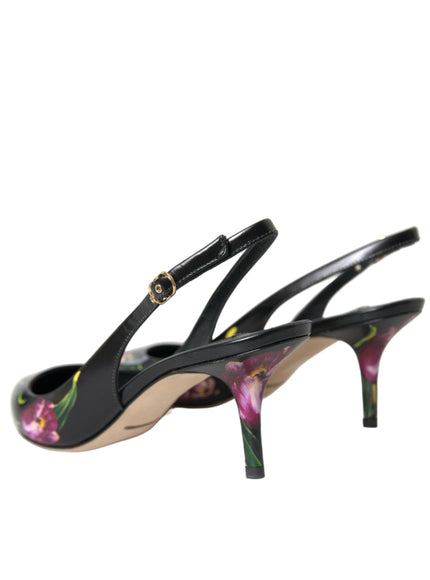 Dolce & Gabbana Slingback Floral Pumps - Ellie Belle