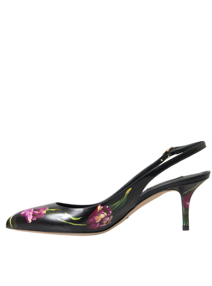 Dolce & Gabbana Slingback Floral Pumps - Ellie Belle