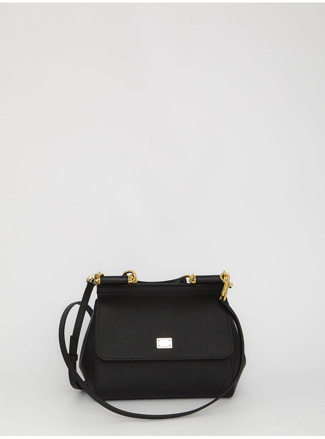 Dolce & Gabbana Small Sicily Bag In Black - Ellie Belle