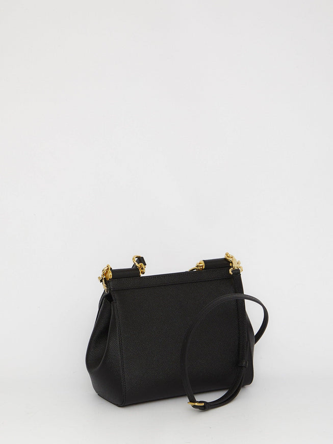 Dolce & Gabbana Small Sicily Bag In Black - Ellie Belle