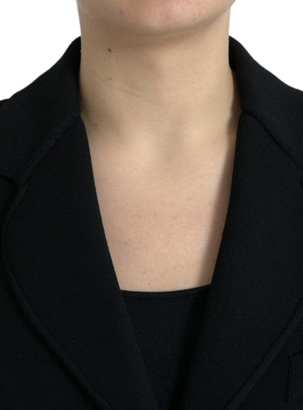 Dolce & Gabbana Solid Black Women's Blazer - Ellie Belle